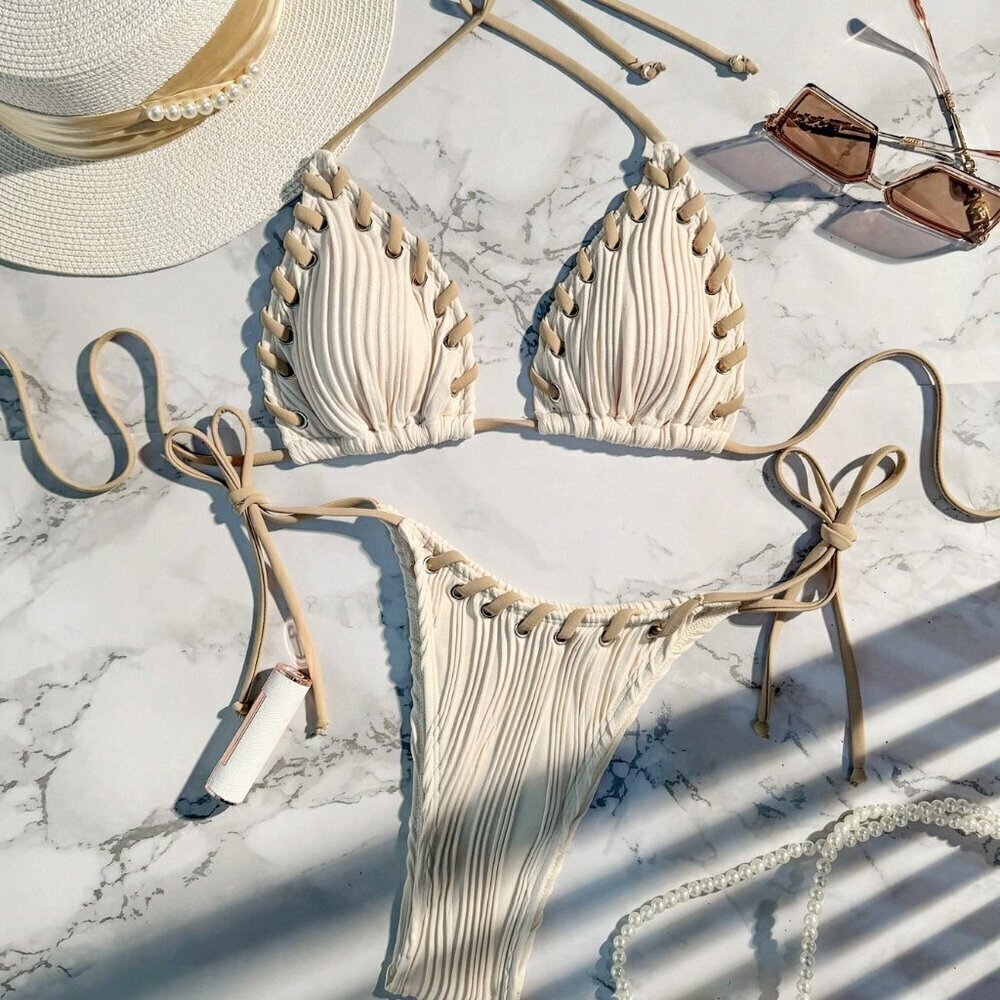 Color Block Sexy Women's Bikini Set